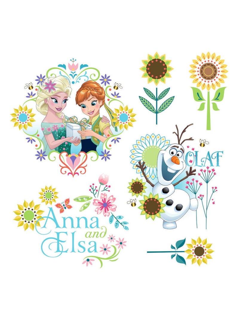 Stickers pour fenetre La Reine des Neiges Printemps Disney Frozen Multicolore - Kiabi