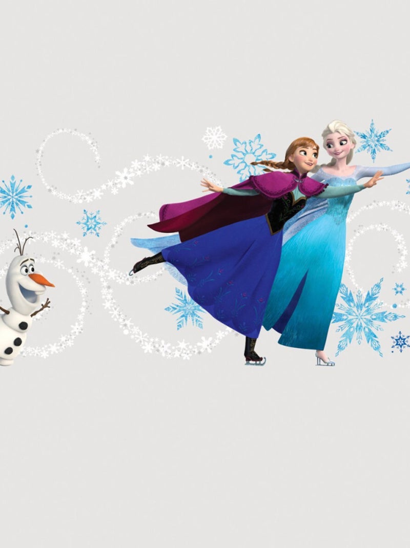 Stickers prénom La Reine des Neiges Disney 42x82cm Gris - Kiabi