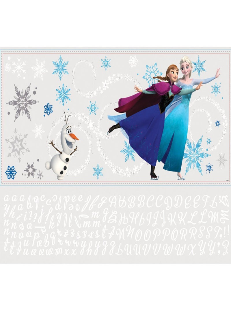 Stickers prénom La Reine des Neiges Disney 42x82cm Gris - Kiabi
