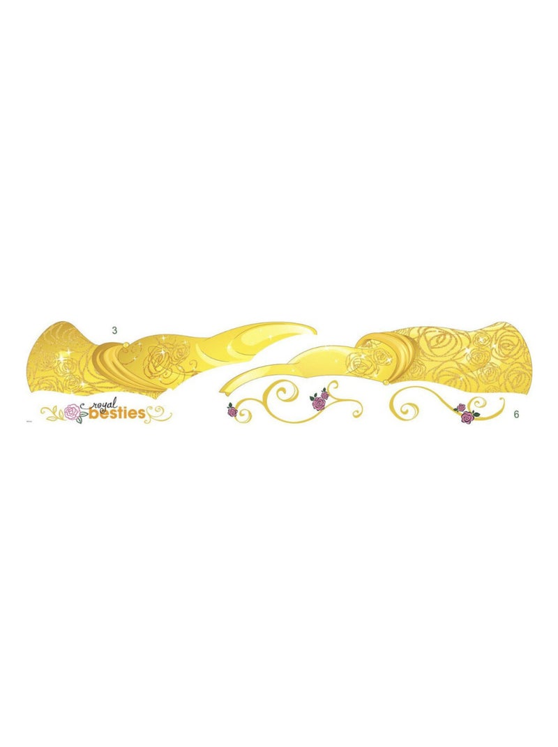 Stickers Princesse Belle Disney Jaune - Kiabi