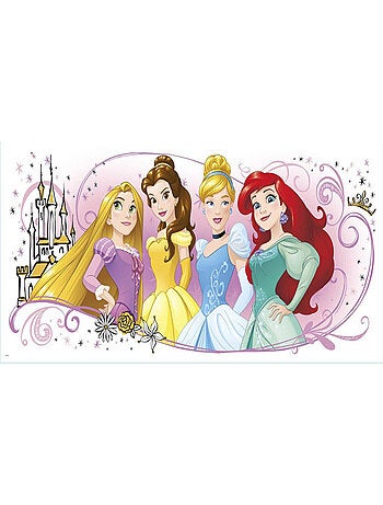 Stickers Princesse Raiponce Belle Cendrillon Ariel Disney 42x97