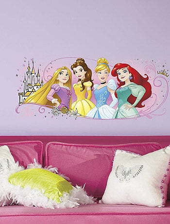 Stickers Princesse Raiponce Belle Cendrillon Ariel Disney 42x97