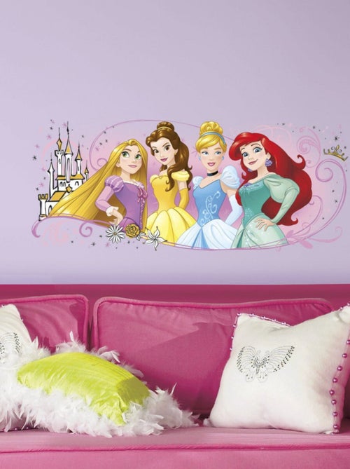 Stickers Princesse Raiponce Belle Cendrillon Ariel Disney 42x97 - Kiabi