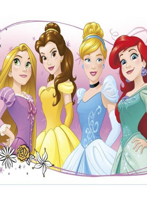 Stickers Princesse Raiponce Belle Cendrillon Ariel Disney 42x97 - Kiabi