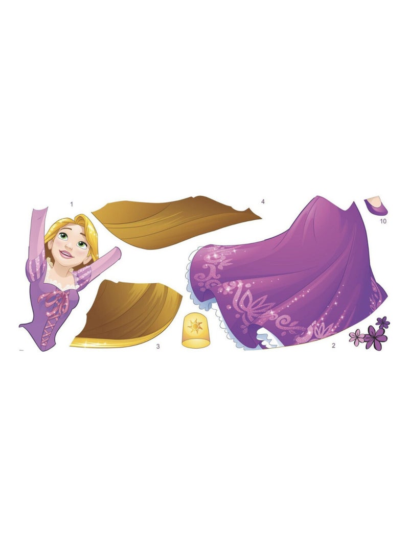 Stickers Princesse Raiponce Disney Blanc Violet Gris - Kiabi