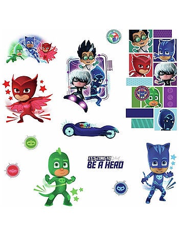 Stickers Pyjamasques avec Yoyo, Bibou et Gluglu