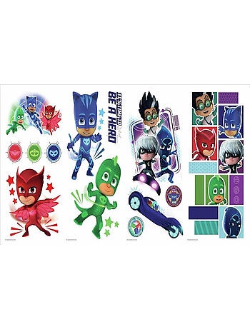 Stickers Pyjamasques avec Yoyo, Bibou et Gluglu