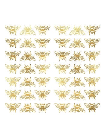 Stickers repositionnables - Abeilles en or