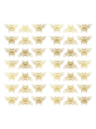 Stickers repositionnables - Abeilles en or