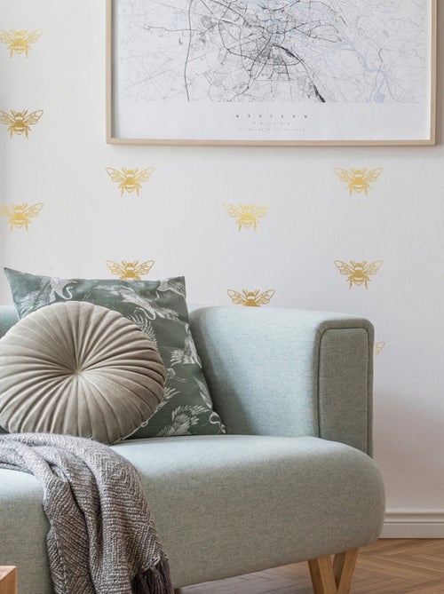Stickers repositionnables - Abeilles en or - Kiabi