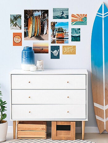 Stickers repositionnables - Affiches de surfs