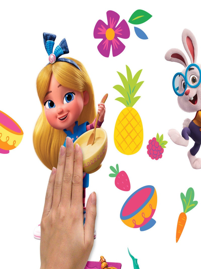 Stickers repositionnables - Alice et la Pâtisserie des Merveilles - 20 cm x 30 cm Multicolore - Kiabi