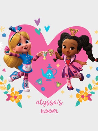 Stickers repositionnables - Alice et Rosa - Alice et la Pâtisserie des Merveilles - 54 cm x 66 cm