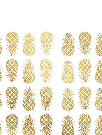 Stickers repositionnables - Ananas en or