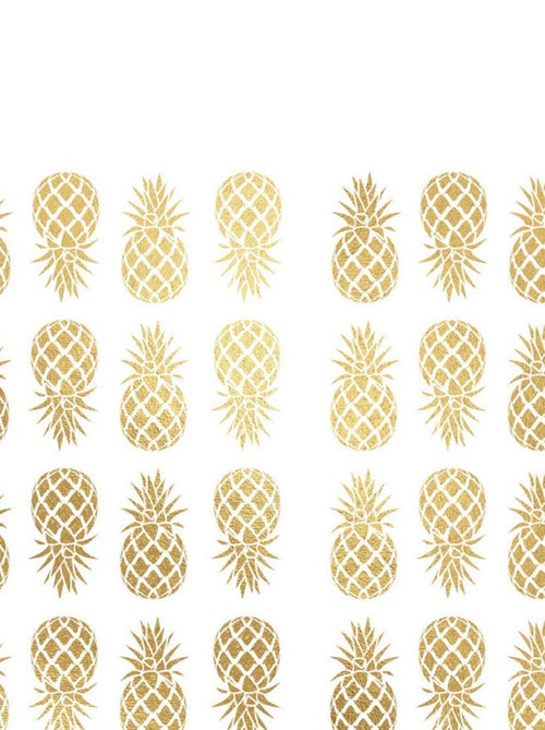 Stickers repositionnables - Ananas en or - Kiabi