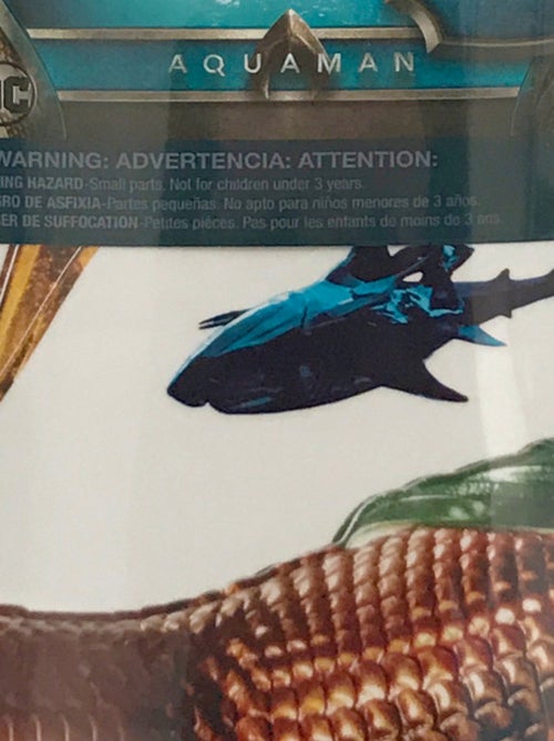 Stickers repositionnables - Aquaman avec le trident de Neptune -120x51 cm - Kiabi