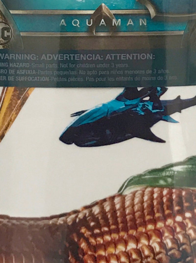 Stickers repositionnables - Aquaman avec le trident de Neptune -120x51 cm Multicolore - Kiabi