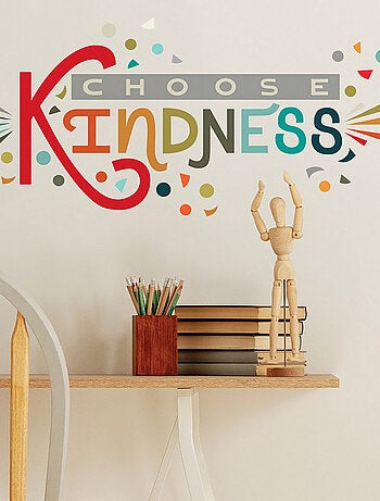 Stickers repositionnables - Arc-en-ciel Choose Kindness