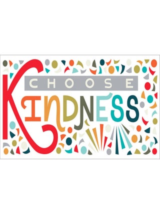 Stickers repositionnables - Arc-en-ciel Choose Kindness