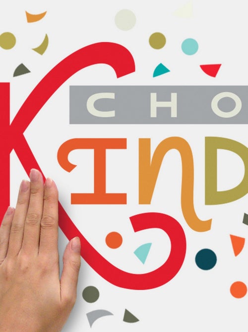 Stickers repositionnables - Arc-en-ciel Choose Kindness - Kiabi