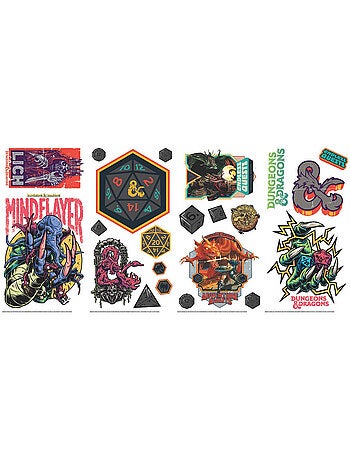 Stickers repositionnables - Dungeons & Dragons