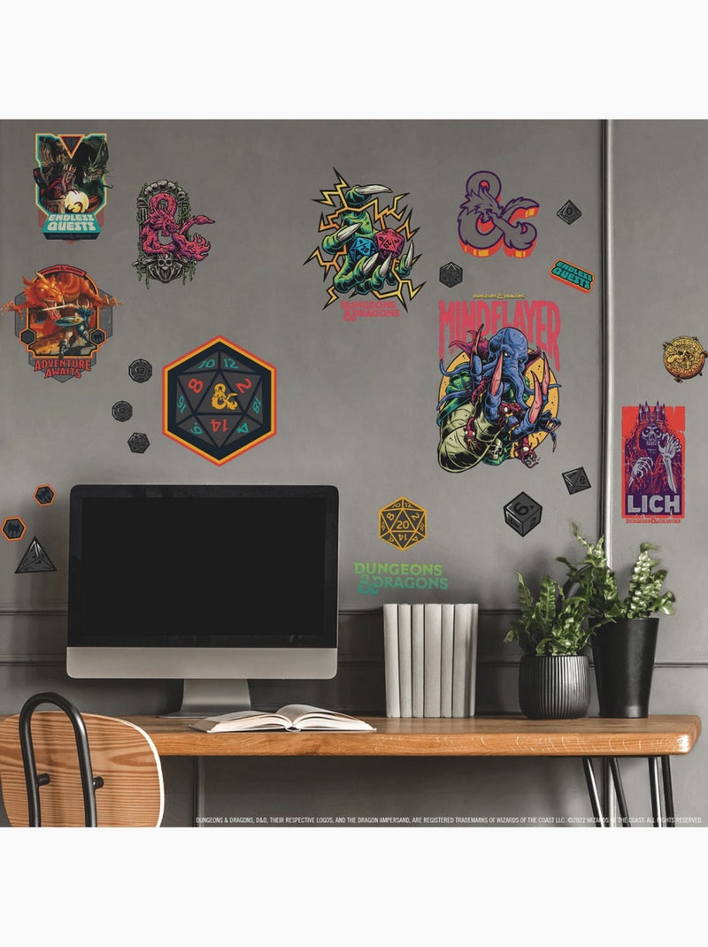 Stickers repositionnables - Dungeons & Dragons Multicolore - Kiabi