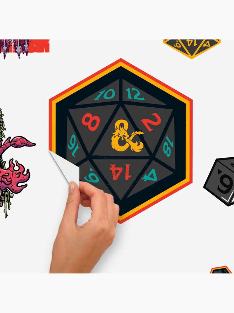 Stickers repositionnables - Dungeons & Dragons Multicolore - Kiabi