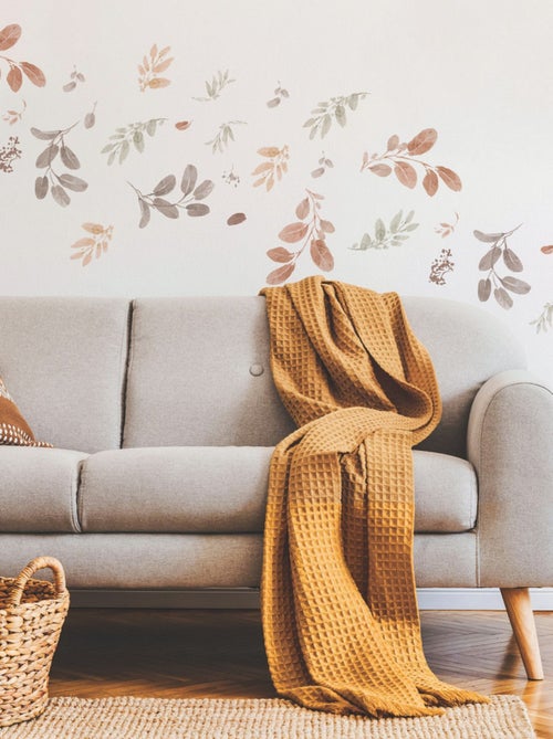 Stickers Repositionnables - Feuilles d'Automne dans les airs - Kiabi