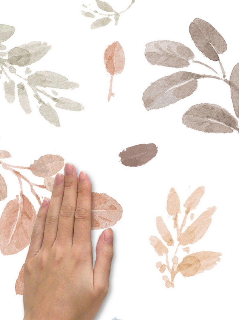 Stickers Repositionnables - Feuilles d'Automne dans les airs Multicolore - Kiabi