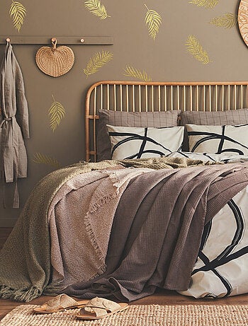 Stickers repositionnables - Feuilles de Palmiers en or