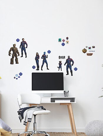 Stickers repositionnables - Gardiens de la Galaxie 3 - Tous les personnages - 38 cm x 20 cm
