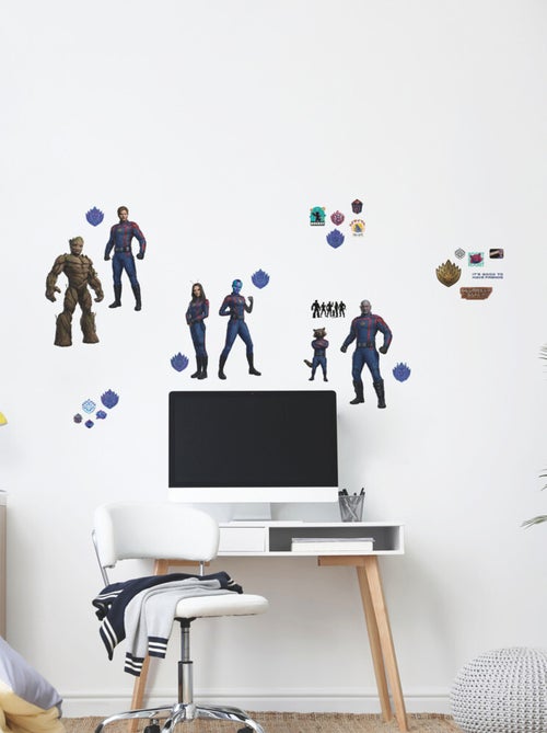 Stickers repositionnables - Gardiens de la Galaxie 3 - Tous les personnages - 38 cm x 20 cm - Kiabi