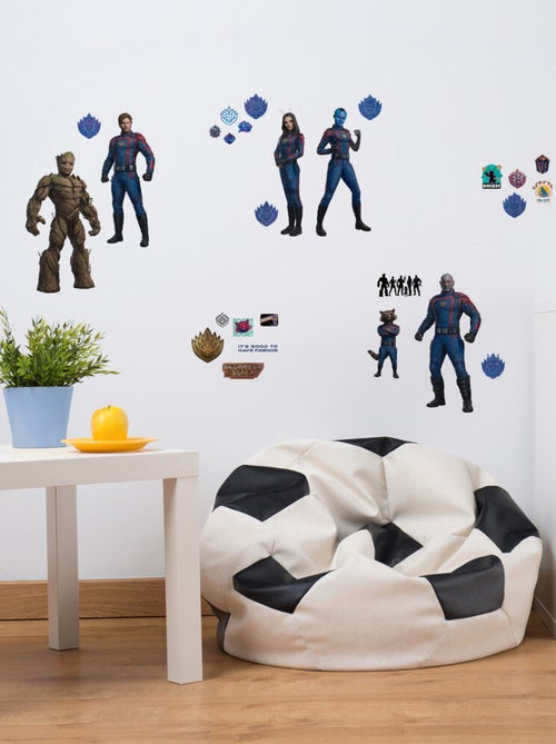 Stickers repositionnables - Gardiens de la Galaxie 3 - Tous les personnages - 38 cm x 20 cm - Kiabi