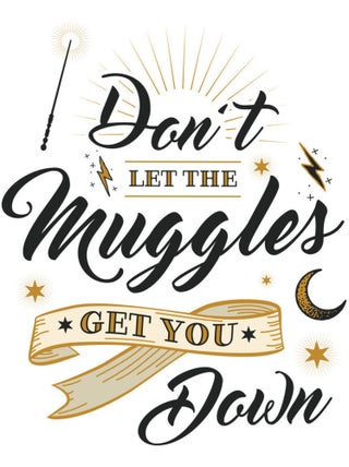 Stickers repositionnables - Harry Potter Don't Let The Muggles Get You Down - 36.5 cm x 17 cm