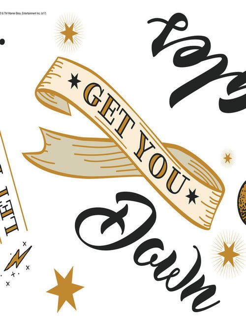 Stickers repositionnables - Harry Potter Don't Let The Muggles Get You Down - 36.5 cm x 17 cm - Kiabi