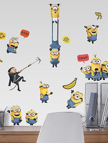 Stickers repositionnables - Les Minions : La Montée de Gru - 17 cm x 9 cm