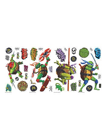 Stickers repositionnables - Les Tortues Ninja - Tous les Personnages