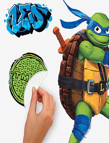 Stickers repositionnables - Les Tortues Ninja - Tous les Personnages
