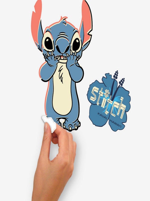 Stickers repositionnables - Lilo et Stitch - Stitch Surf - 13 cm x 26 cm - Kiabi