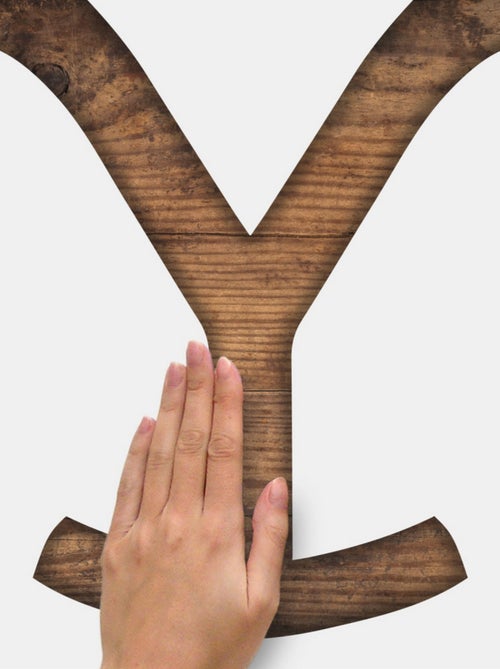 Stickers repositionnables - Logo du Yellowstone Dutton Ranch - Kiabi