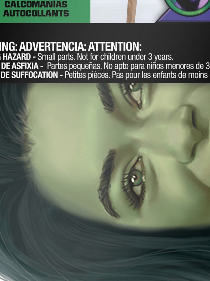 Stickers repositionnables - Marvel - She-Hulk - 52 cm x 128 cm Vert - Kiabi