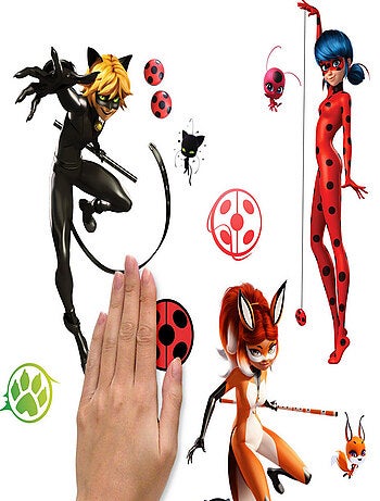 Stickers repositionnables - Miraculous - Les Aventures de Ladybug et Chat Noir