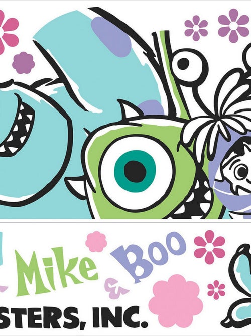 Stickers repositionnables - Monstres et Compagnie - 53 cm x 87 cm - Kiabi