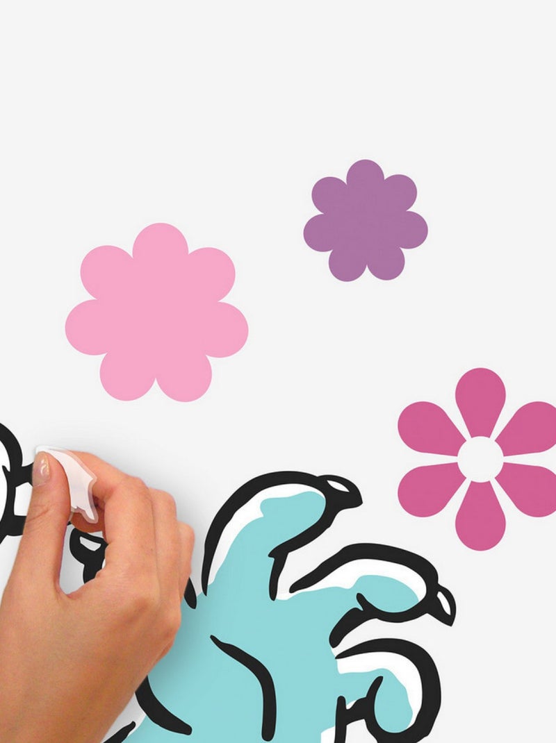 Stickers repositionnables - Monstres et Compagnie - 53 cm x 87 cm Multicolore - Kiabi