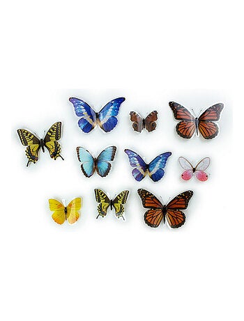 Stickers repositionnables - Papillons colorés