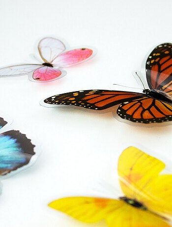 Stickers repositionnables - Papillons colorés