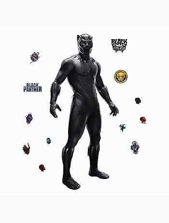 Stickers repositionnables - Personnage Principal Black Panther - 58 cm x 131 cm