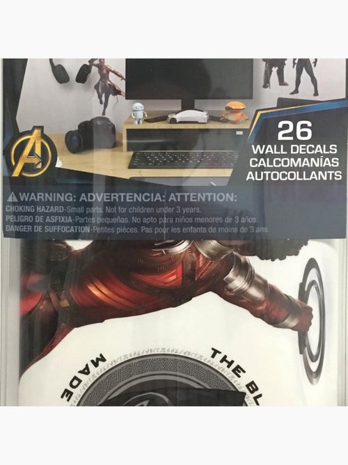 Stickers repositionnables - Personnages Black Panther - 5 cm x 30 cm - Kiabi