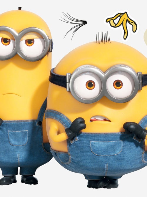 Stickers repositionnables - Personnages Les Minions - 36.5 cm x 17 cm - Kiabi
