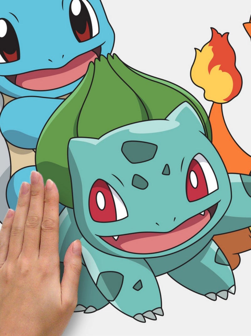 Stickers repositionnables - Pokémon - Carapuce, Dracaufeu, Bulbizarre Multicolore - Kiabi